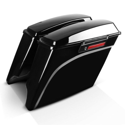 Verlängerte 5'' Satteltaschen Packtaschen für Harley-Davidson FLHR Road King 05-05