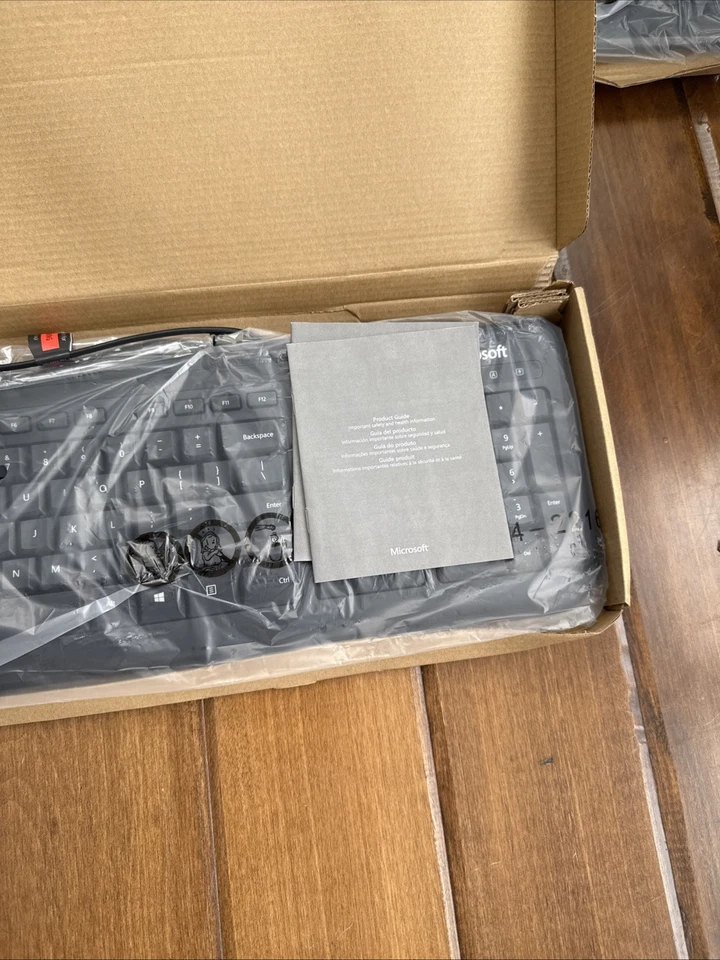 Microsoft Wired Keyboard 400 for SOHO w/Mouse USB 1576 1113 1621 5MH-00001 LOT - Image 3 of 4