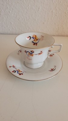 2tlg Sammelgedeck, Mokkatasse, Zeh Scherzer Bavaria art deco, um 1940 