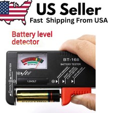 Universal LCD Battery Tester Checker AA AAA C D 9V Button Cell Battery Level Met