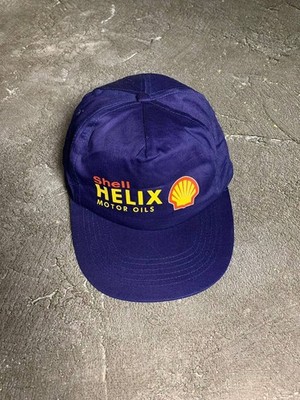 Vintage 90s Shell Helix Motor Oils Cap   One Size   Blue   Racing Promo Hat