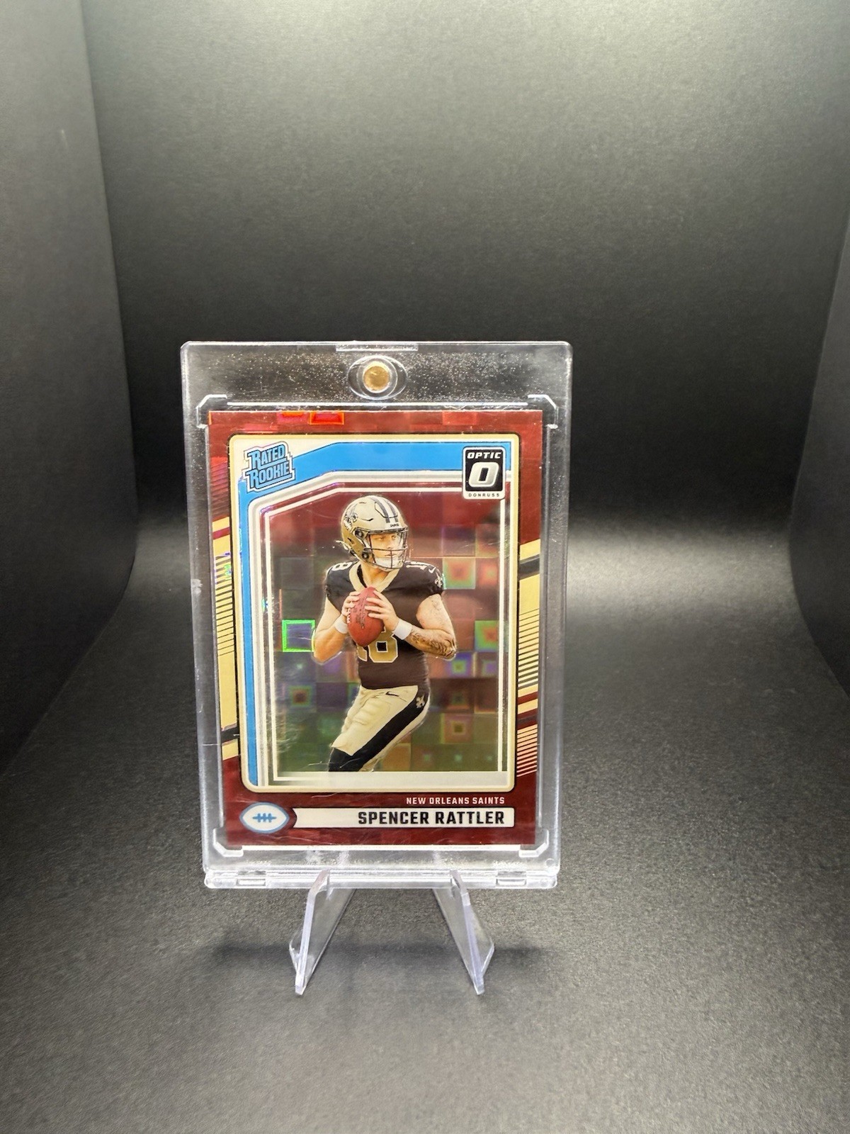 2024 Panini Donruss  Rated Rookie Spencer Rattler  Optic Preview Red Pandora  