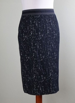 BOSS HUGO BOSS $198 Veleara Cotton Blend Textured Lined Pencil Skirt Size US 8
