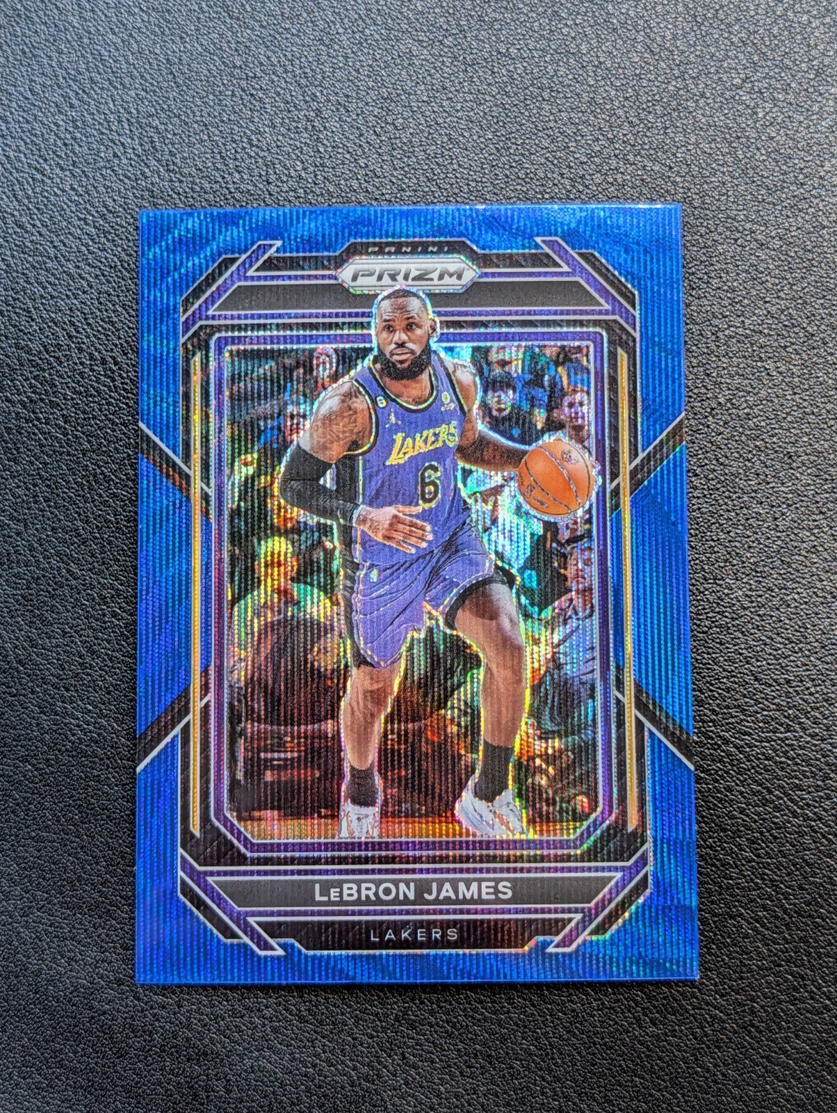 2022-23 Panini Prizm Lebron James Blue Wave SP #134 Lakers