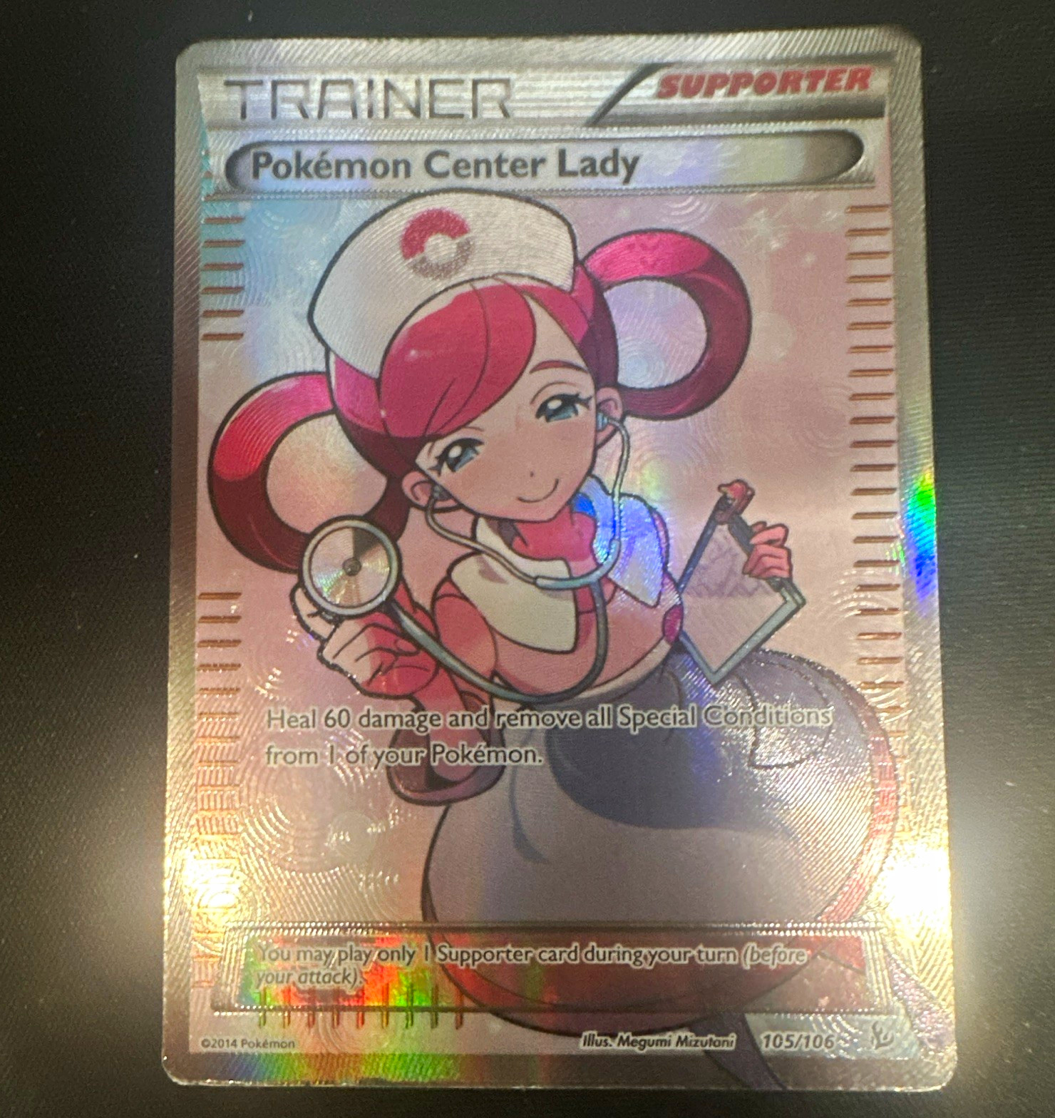 The Pokémon Company Pokemon Center Lady 105/106 Flashfire Ultra Rare Holo EN