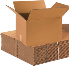 Moving Boxes Large, 18"L X 14"W X 12"H 10-Pack Corrugated Cardboard Box for Pa