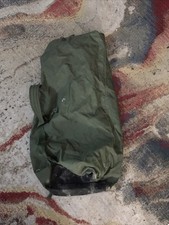 Vintage US Army Military Duffel Bag Large Olive Green Cotton Canvas