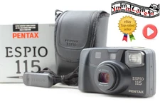 [MINT in Box] Pentax Espio 115 Black Point & Shoot 35mm Film Camera From JAPAN