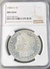 1880 S Morgan Silver Dollar NGC MS-64*