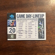 2007 Upper Deck Black Travis Buck Game Day Lineup Auto 1/1 Oakland Athletics A’s