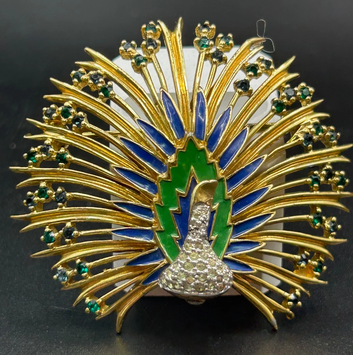 ブローチ　JOMAZ ジョマズ　孔雀　ピーコックブローチ Jomaz Signed Fashion Vintage & Antique Brooches & Pins for sale | eBay