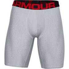 Under Armour 1363622 Men's UA Tech 9" Boxerjock 2 Pack Mod Gray Heather, Small