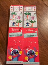 DISNEY STITCH CHRISTMAS "Merry Stitchmas" REUSABLE WINDOW CLINGS 1 SHEET X2