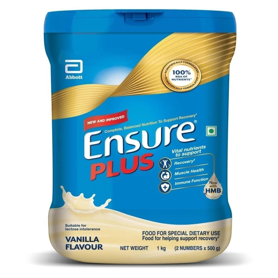 Ensure Plus Polvo - 1 Kg (Vainilla) Pack de 5 Foto 2 de 2