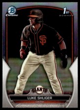 2023 1st Bowman Chrome Refractor Luke Shliger RC #BDC-47 San Francisco Giants