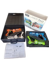 GPX Laser Tag 4 Blaster Set LT458 Blasters Blue Orange Green White USED, WORKING