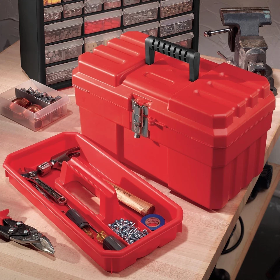 09514 ProBox Plastic Toolbox with Removable Tray for Tools, Hobby or Craft St... - Image 2 of 4