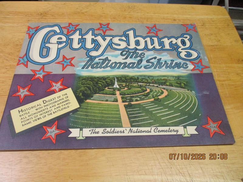 "Gettysburg The National Shrine". Historic Brochure. 1952.