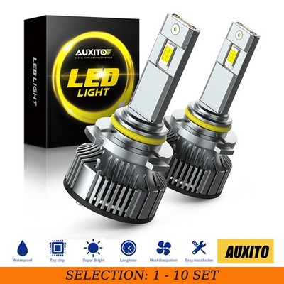 2-20 HB4 9006 LED Headlight Bulb White Lamp 6500K 30000LM Hi-Low Beam AUXITO Y19