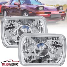 Fits 7x6 Sealed Beam Projector Headlights W T10 City Lamph4 Bulbs Ford Chevy