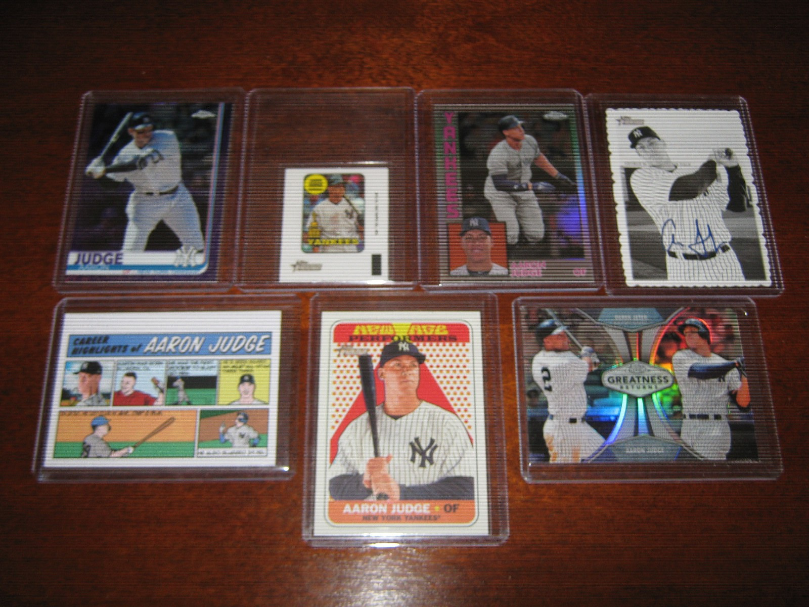 Aaron Judge 2019 Topps Chrome #100 Purple /299 Plus Six Cards