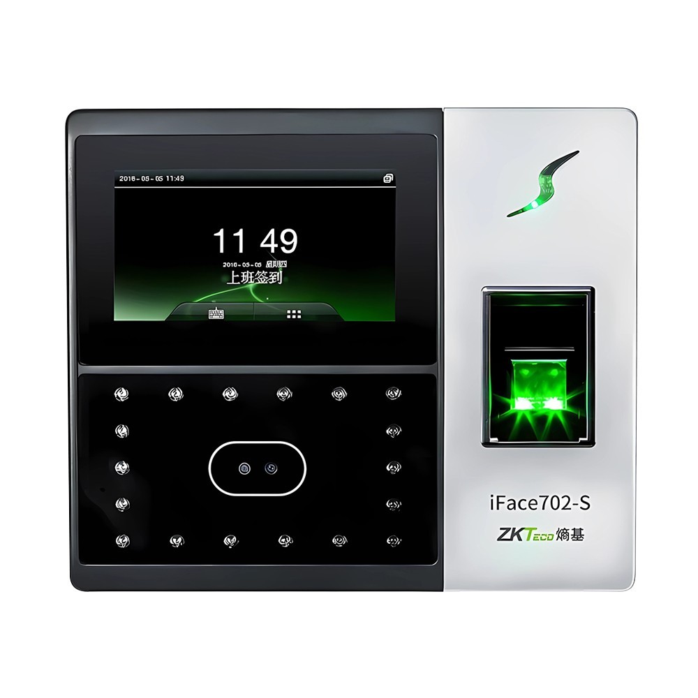 Tct Ip ZKTeco iFace702-S TCP/IP Biometric Fingerprint Time Attendance Access ...