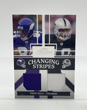 2006 Playoff Prestige Changing Stripes Dual Jersey #CS-1 Randy Moss /250 HOF