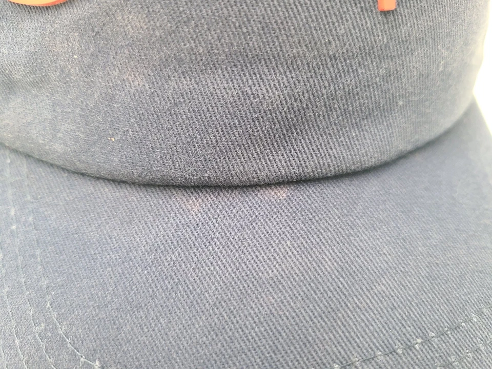 Gorra ajustable con tirantes desgastados marca Champion algodón papá hombres mujeres azul Foto 4 de 4