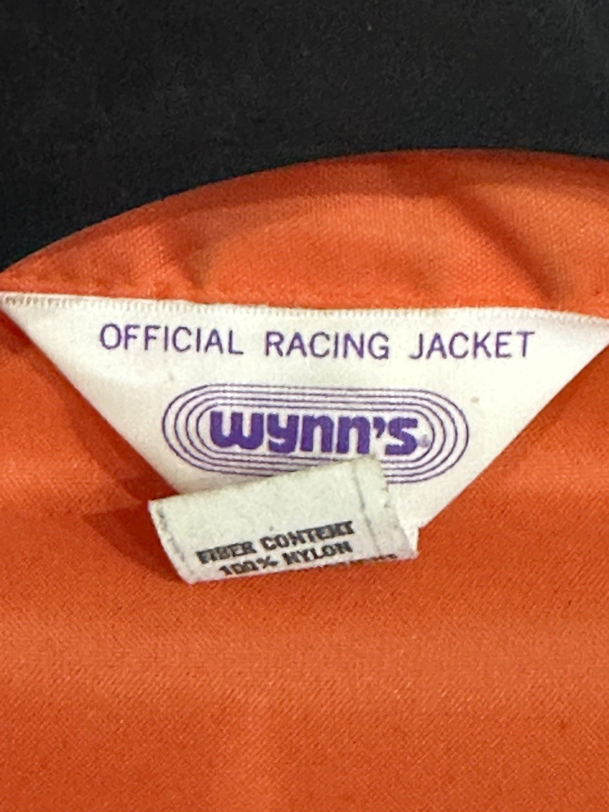 Vintage XL Wynn’s Racing Jacket 1970’s Xtend Orange Windbreaker Extra Large USA