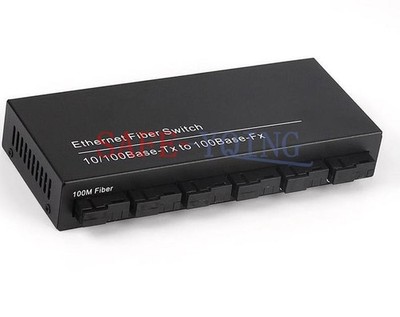 Fast Ethernet switch Converter 20KM Ethernet Fiber Optical Media Converter SM #m