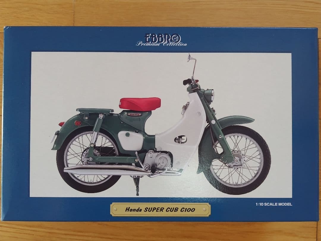 EBBRO 1/10 Honda Super Cub C100 Diecast Model Blue Rare item Japan
