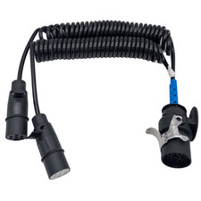 15 Pol auf 2x7 Pol Adapter Spiralkabel S Typ N Typ ISO1185 ISO3732 LKW