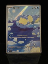 spheal pokemon card full art Spheal 199/191 Pokmon Extended Art Protective Display Case - Magnetic/screw/standing- Surging Sparks- Border Breakers