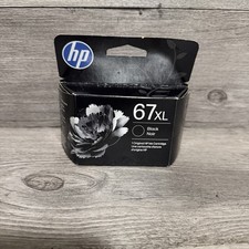 New Sealed Genuine HP 67XL Black Ink Cartridge New Exp 3/2028