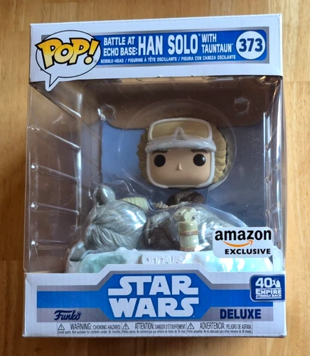 Funko Pop! Star Wars Han Solo #373 with Tauntaun deluxe NEW FREE SHIPPING
