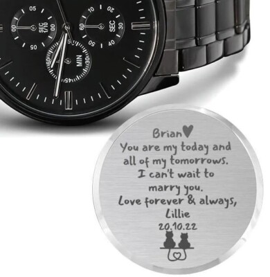 Gift for Groom from Bride Gift For Fiance, Fiance Watch, Future Husband Gifts 