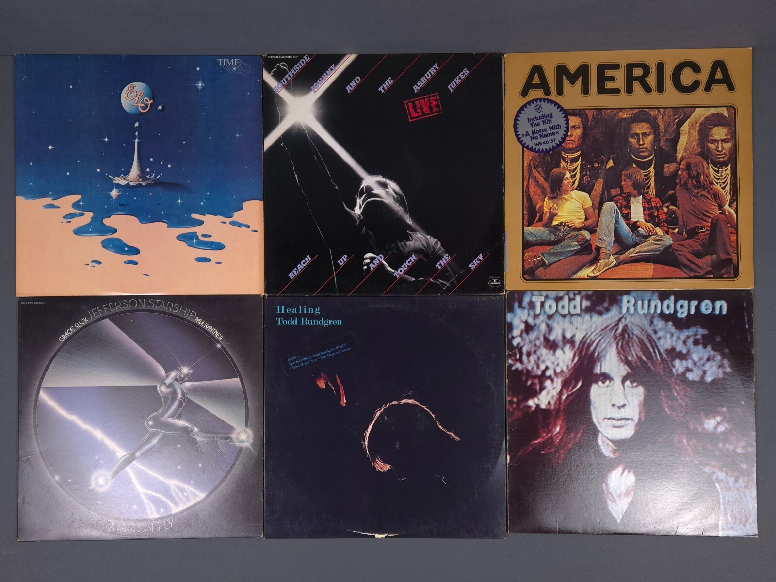 Vintage Vinyl Records Lot ELO Southside Johnny America Jefferson Starship-image