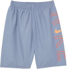 Nike 274689 Boy's Logo Breaker 8" Volley Shorts Ashen Slate LG 14-16 Big Kid 