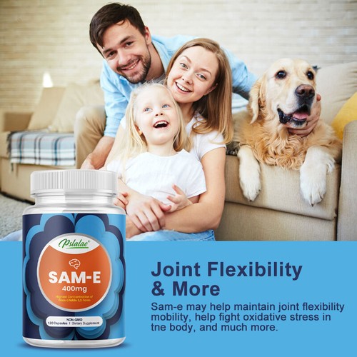 SAM-E 400mg -Cervello, Umore, Energia, Supporto Del Sistema Nervoso E Articolare - Imagen 4 de 9