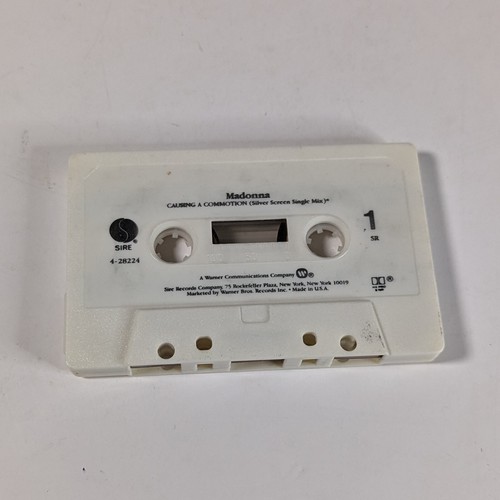 RARE! MADONNA CAUSING A COMMOTION USA CASSETTE TAPE SINGLE 1987 SIRE RECORDS EXC - Picture 5 of 5