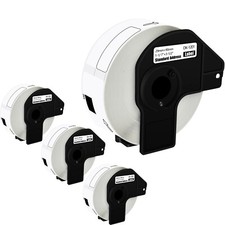 4 Rolls DK-1201 29mm×90mm Address Labels For Brother QL-800 QL-810W w/4 Frame