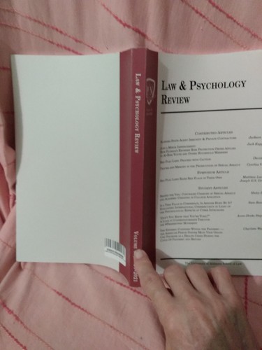 Law And Psychology Review: Volume 45: 2020-2021 - Picture 3 of 12