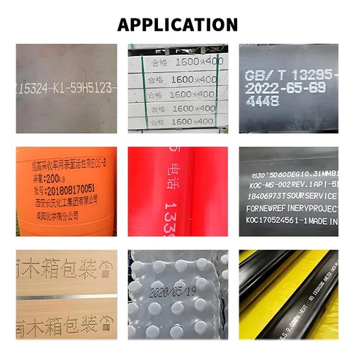 Handheld steel pipe oil drum manual label printer with large character 600dpi - Afbeelding 6 van 15