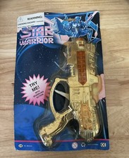 Vintage Sealed 90s Star Warrior Plastic Friction Space Gun