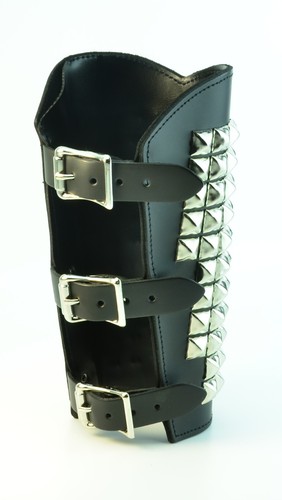 Studded Gauntlet Leather 11 Pyramid Sid Vicious Death Metal Punk Cyber Gothic - Picture 5 of 9