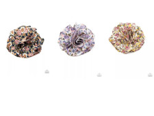 PAPARAZZI Springtime Sensation - Multi Floral Hair Clip Yellow Purple YOU CHOOSE