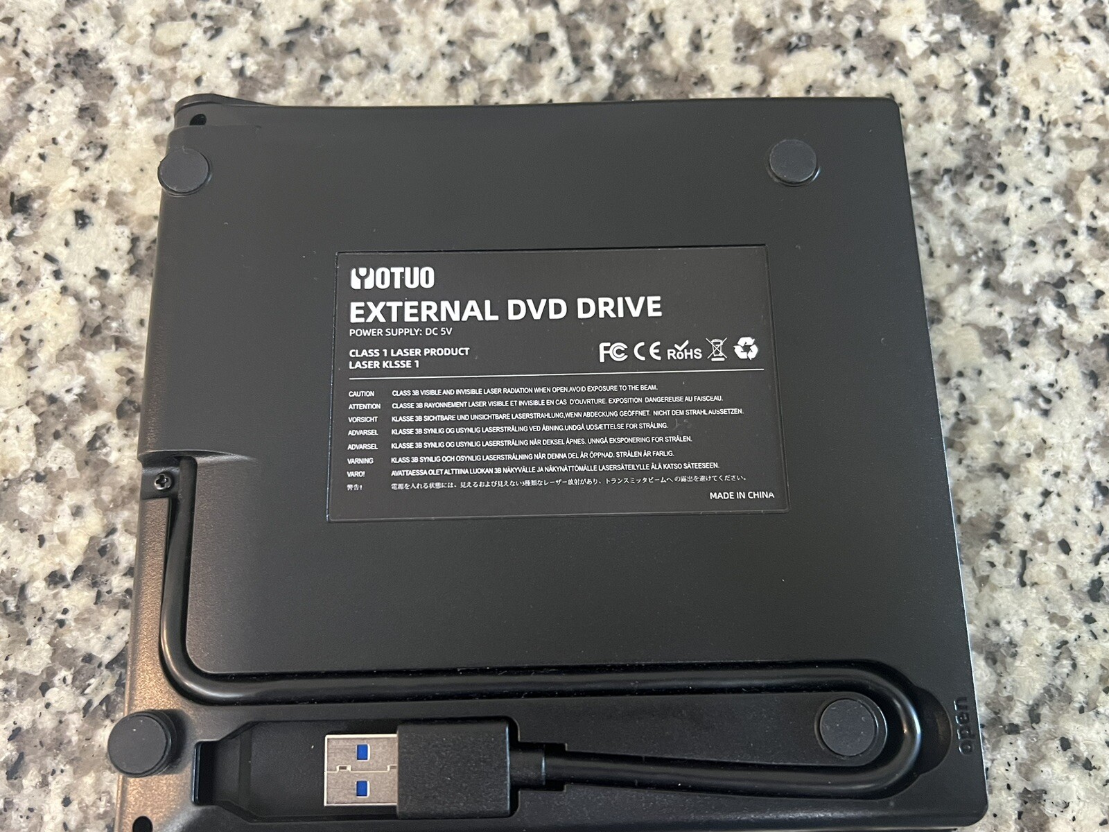 YOTUO External DVD Drive Portable USB3.0 CD +/-RW Drive DVD Player