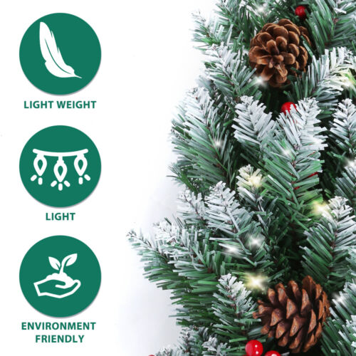 1.8MChristbaum künstlicher Weihnachtsbaum PVC Tannenbaum Künstlich Tanne Ständer - Bild 7 von 12