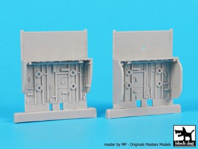 Black Dog 1/72 C-130 Hercules Aircraft Wheel Bays Detail Set (Italeri) A72043