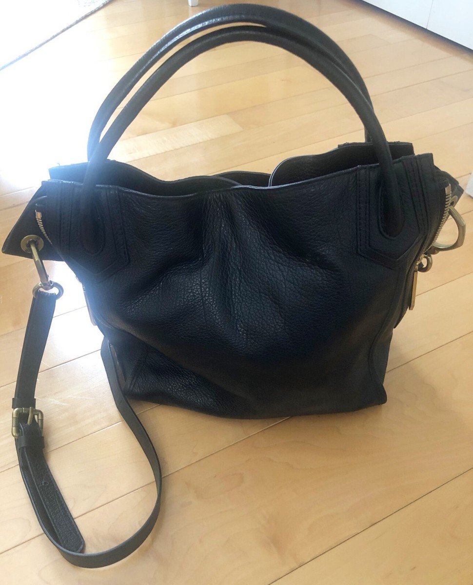 orYANY■モロカンスタッドショルダー Black New OrYANY Black Leather Large Satchel & Crossbody Bag | eBay